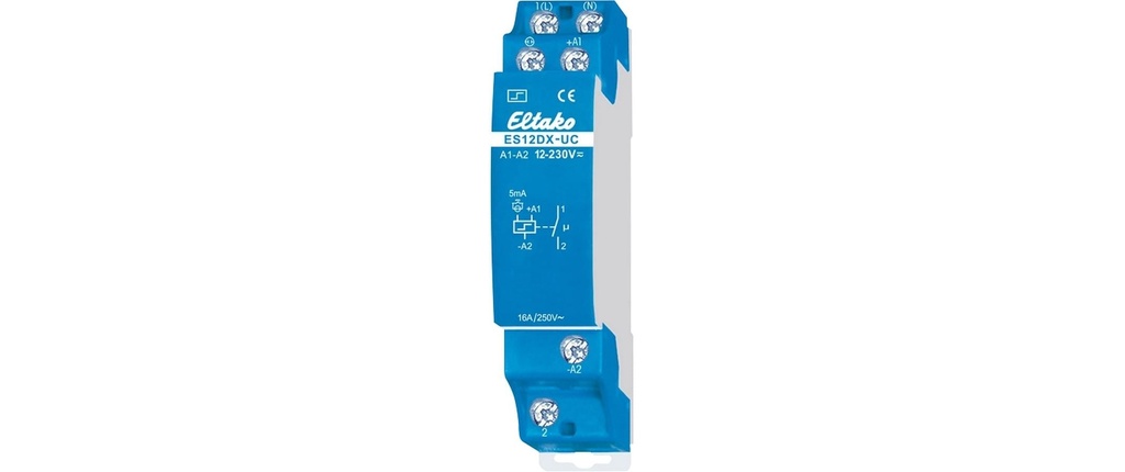 Eltako ES12DX-UC 1 fermeur libre de potentiel 16 A bleu