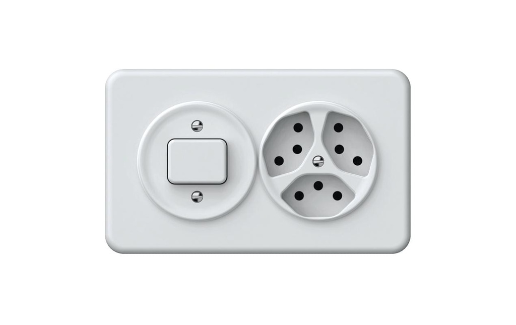 Hager Combinaison ORIGIN Combinaison encastrée SCH3/3xT13 QuickConnect ws