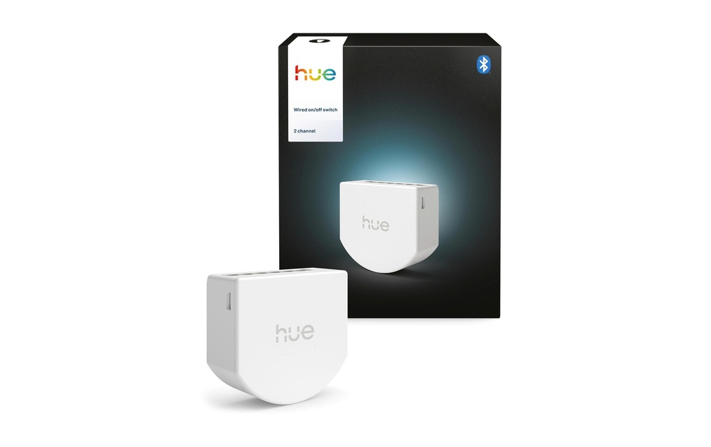 Philips Hue Module d'interrupteur mural NC 6A 2 canaux blanc
