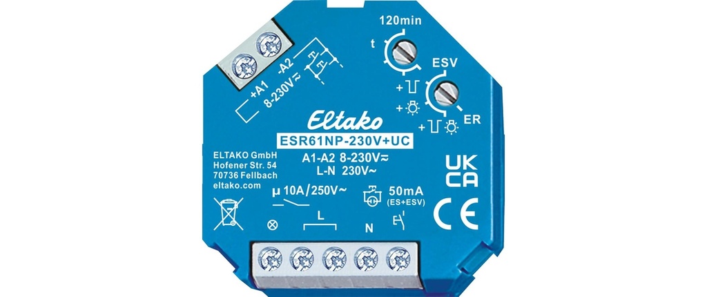 Eltako ESR61NP-230 V+UC encastré 1 fermeur 10 A 250 V AC