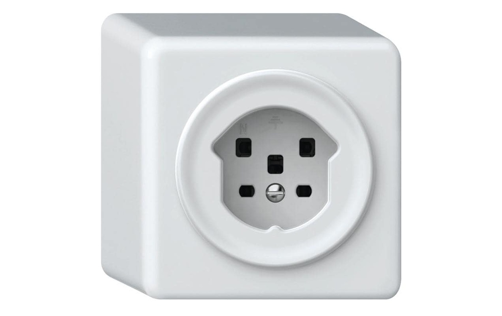 Hager Prise de courant ORIGIN Prise AP 1xT25 (16A/400 V) ws