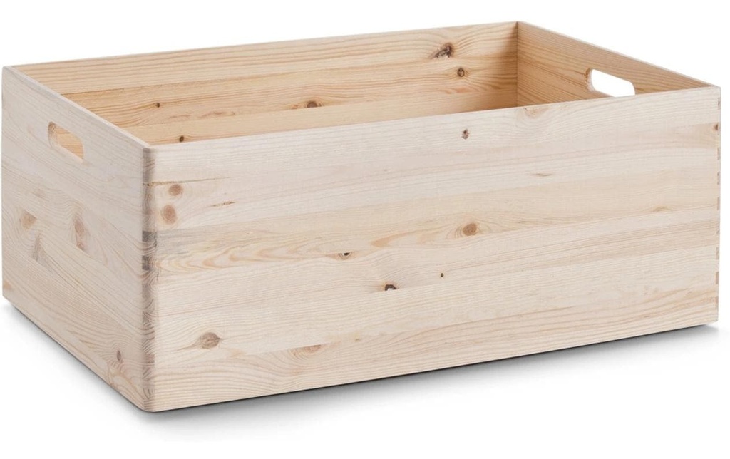Zeller Present Caisse de rangement Pin Brun