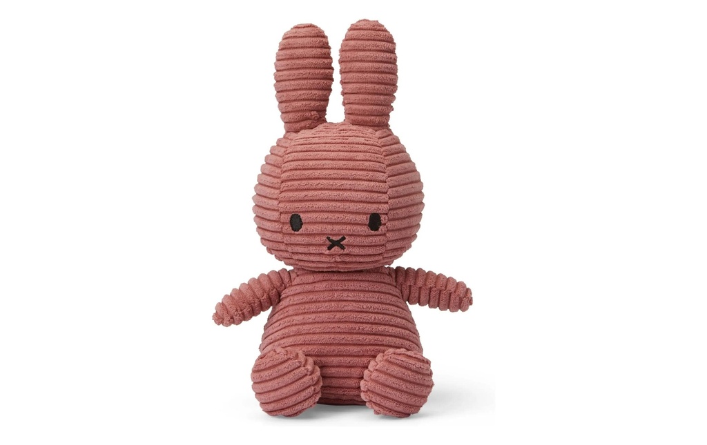 Bon Ton Toys Miffy ECO Velours côtelé vieux rose 23 cm