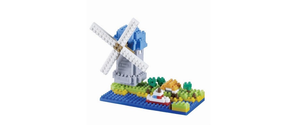 BRIXIES Modèle construction Moulin à vent de 203 briques