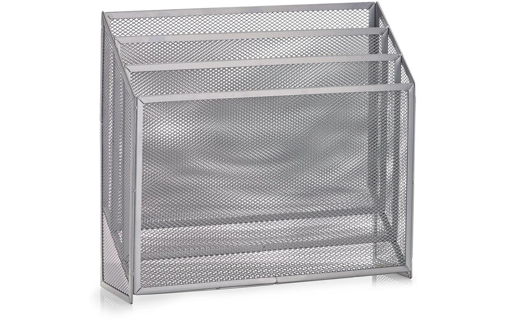 Zeller Present Porte-revues Mesh Argenté