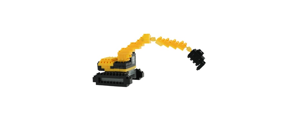 BRIXIES Modèle construction Pelle sur chenilles JCB de 110 briques