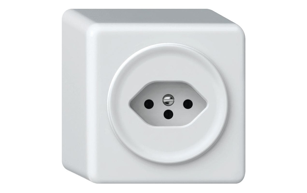 Hager Prise de courant ORIGIN Prise AP 1xT13 QuickConnect ws
