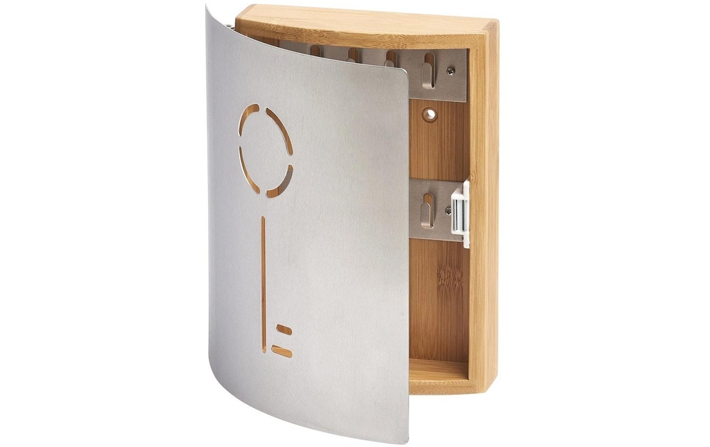 Zeller Present Armoire à clés Clé Argenté/Brun