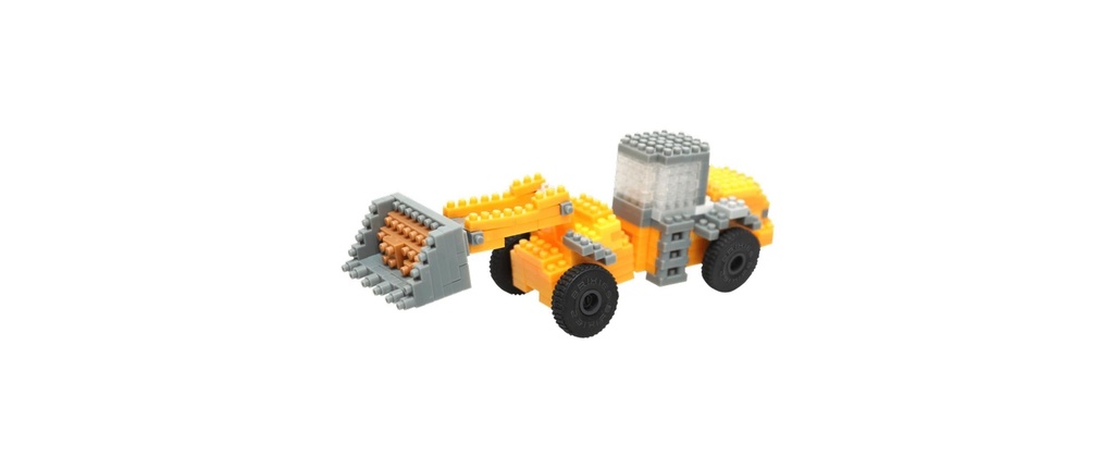 BRIXIES Modèle construction JCB Godet de chargement de 283 briques