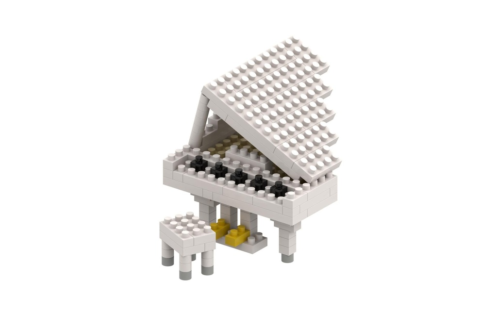 BRIXIES Modèle construction Piano blanc de 134 briques