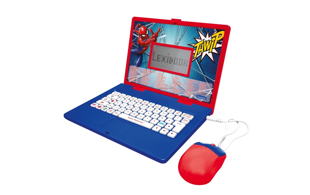 Lexibook Ordinateur éducatif Laptop éducatif Spider-Man EN/DE