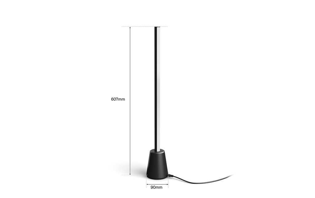 Philips Hue Lampe sur pied Gradient Play Table 60 cm, noir, plastique