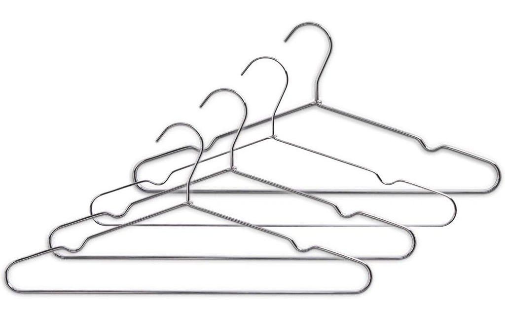 Zeller Present Cintre Set, 4 pièces, métal Argenté
