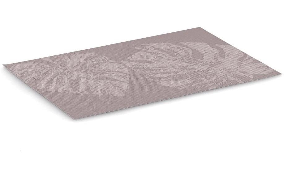 Zeller Present Set de table Monstera 30 cm x 45.5 cm, Violet clair