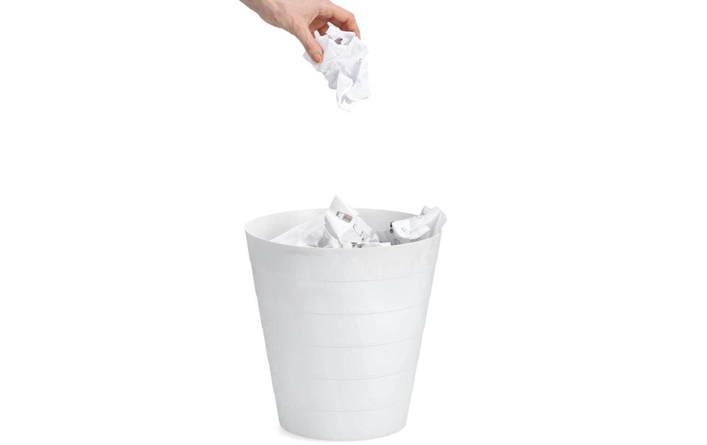 Zeller Present Poubelle 13.5 l, Blanc