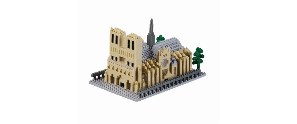 BRIXIES Modèle construction Cathédrale Notre-Dame de 928 briques