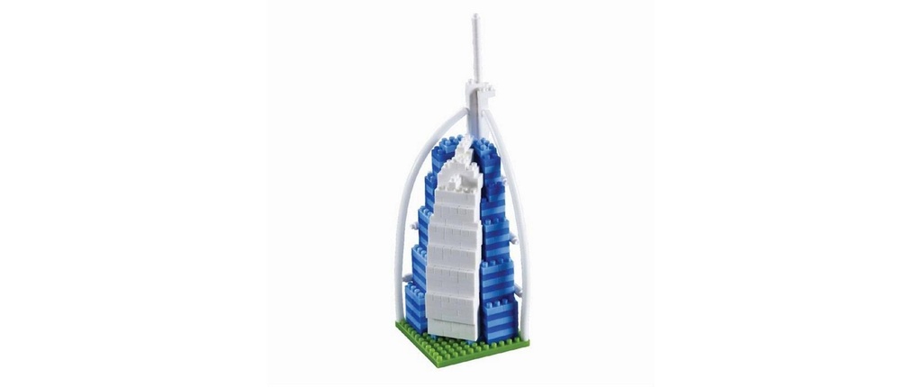 BRIXIES Modèle construction Burj Al Arab de 355 briques