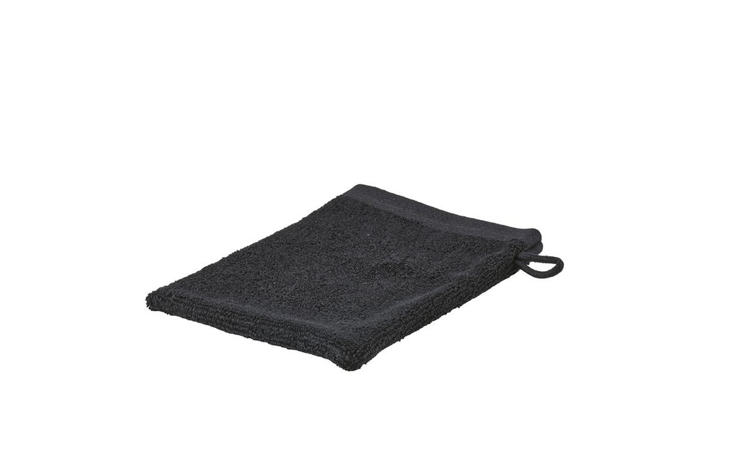 Zone Denmark Gant de toilette Sauna 21 x 15.5 cm, Noir