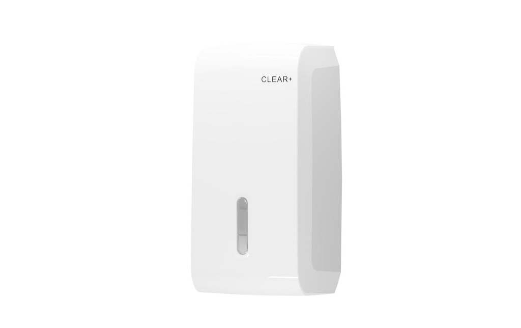 CWS Distributeur de papier toilette feuille à feuille Blanc