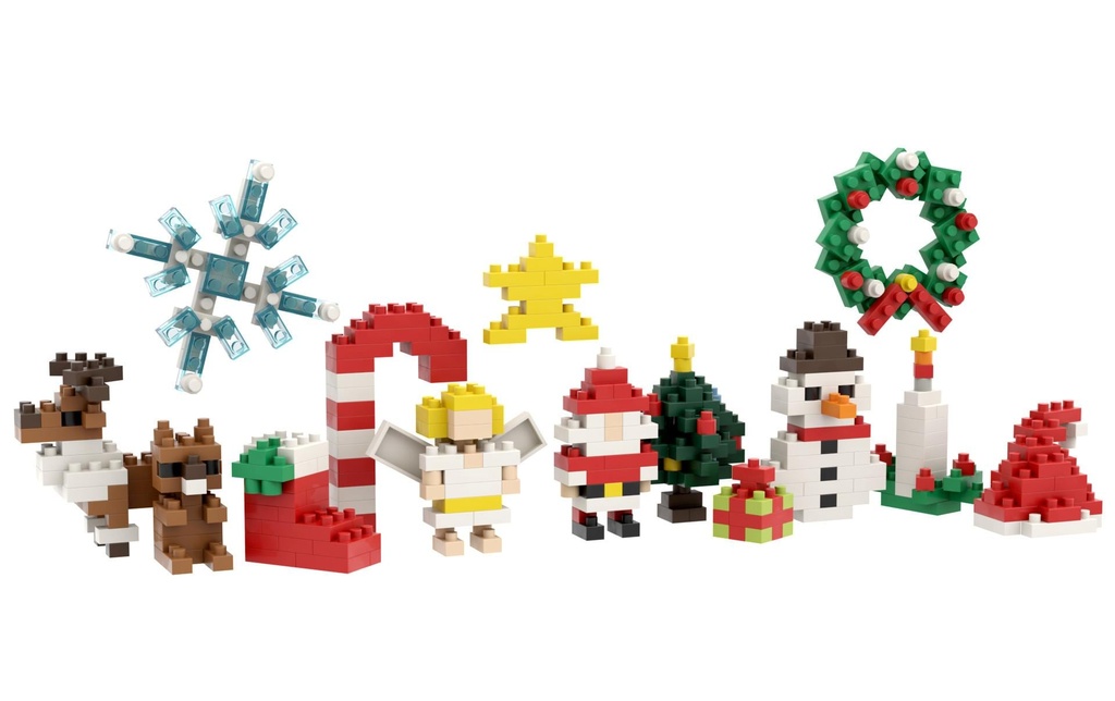 BRIXIES Modèle construction Joyeux Noël de 377 briques