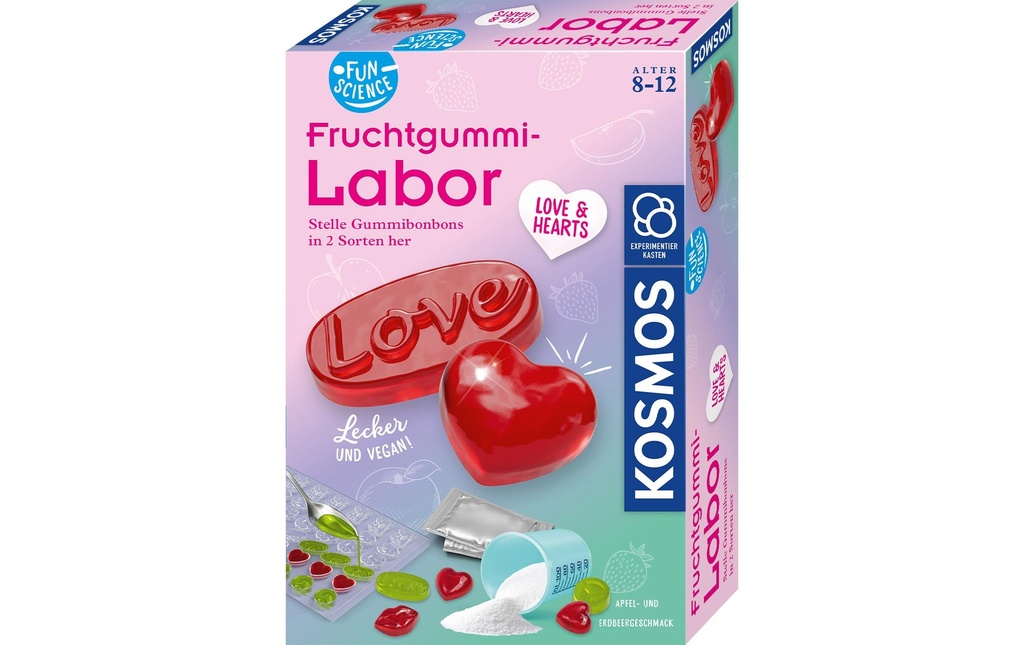 Kosmos Boîtes d’expérimentation Gomme aux fruits Labor Love & Hearts