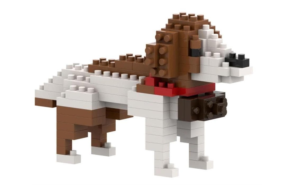 BRIXIES Modèle construction Chien du Saint-Bernard de 121 briques