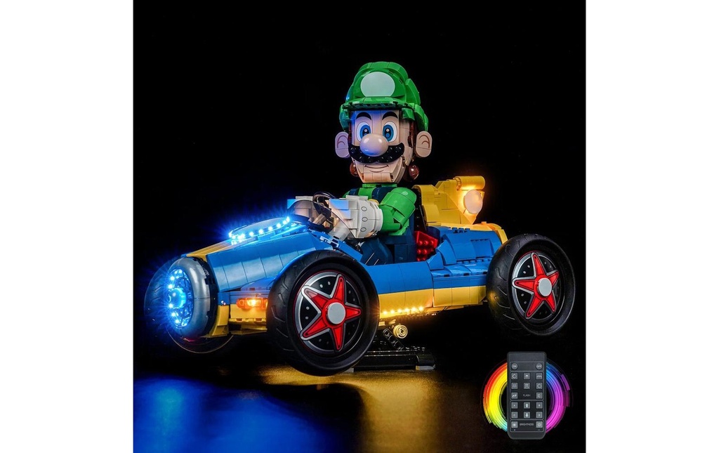 BrickBling Lumières-LED pour LEGO® 72050 Super Mario Kart Luigi