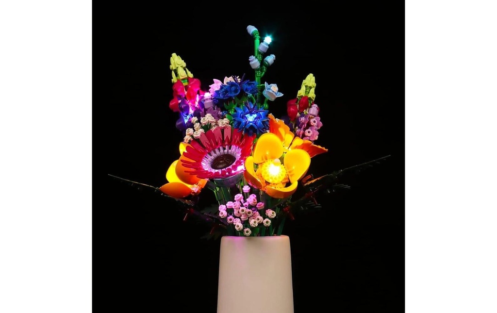 BrickBling Lumières-LED pour LEGO® 10313 Bouquet de fleurs sauvages