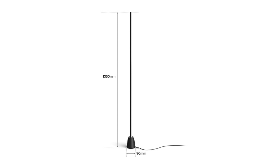 Philips Hue Lampe sur pied smart Play Gradient 135 cm Noir Plastique
