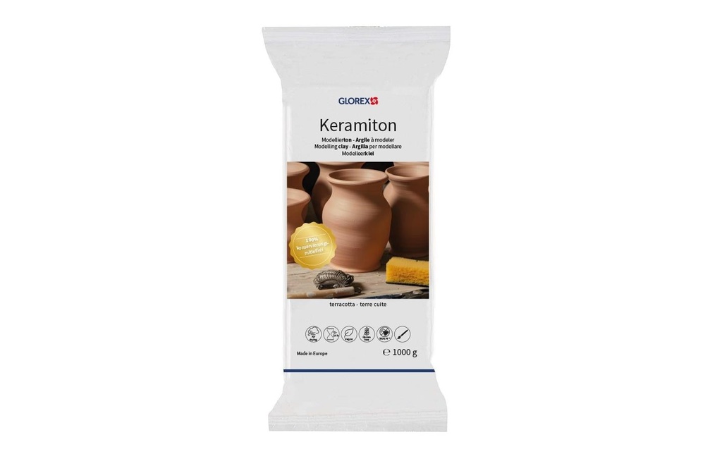 Glorex Pâte à modeler Glorex Keramiton teracotta Terracotta