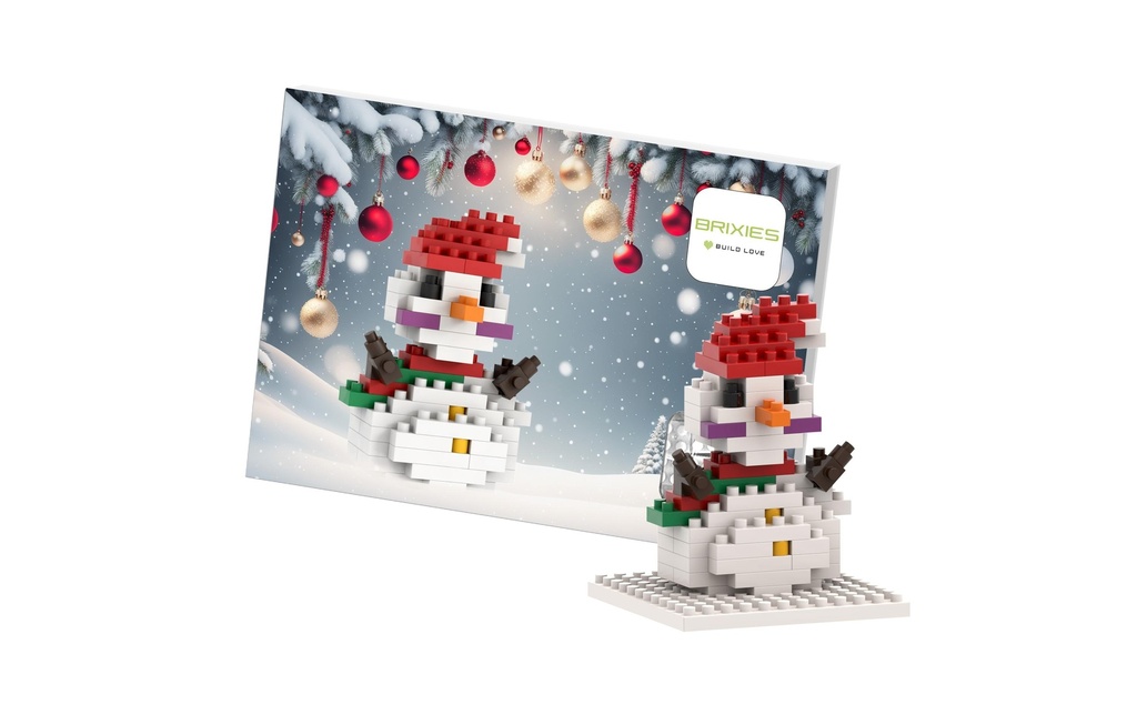 BRIXIES Bonhomme de neige de 70 briques