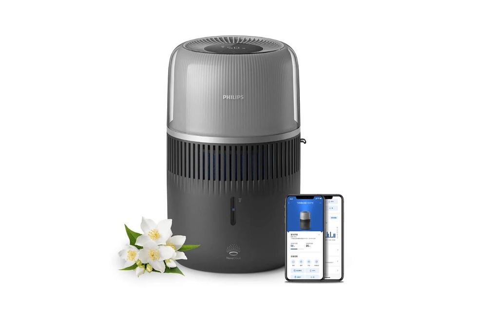 Philips Humidificateur 5000 Series HU5710/03 Argenté/Gris foncé