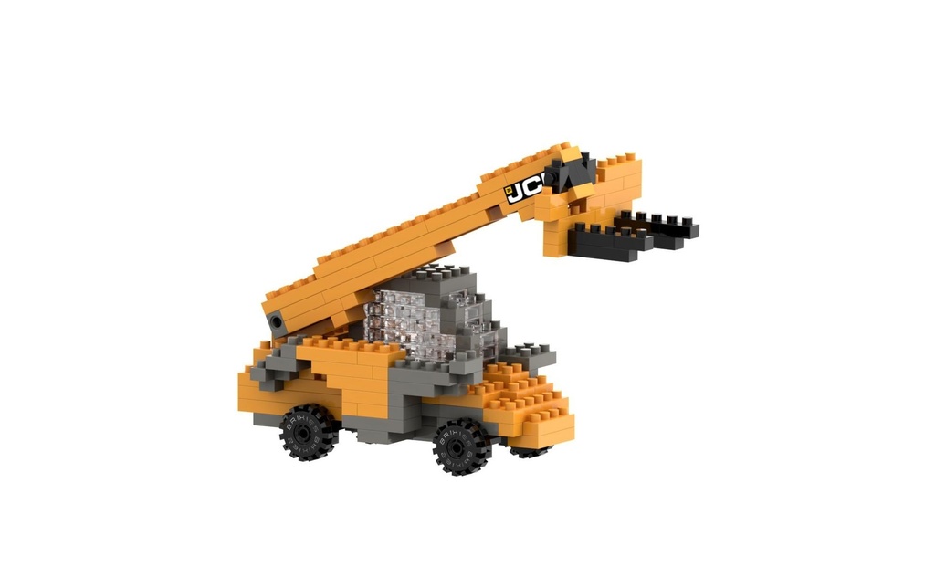 BRIXIES Modèle construction JCB Loadall de 215 briques