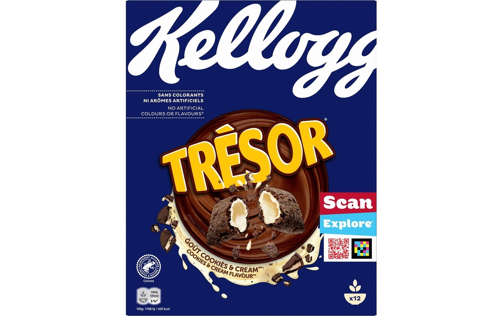 Kellogg's Tresor Cookies & Cream 375g 375 g