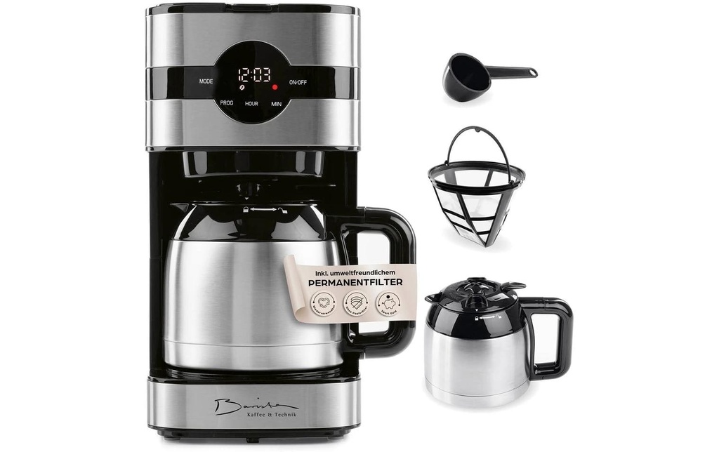 Barista Cafetière filtre 30382 Noir/Argenté/Acier inoxydable