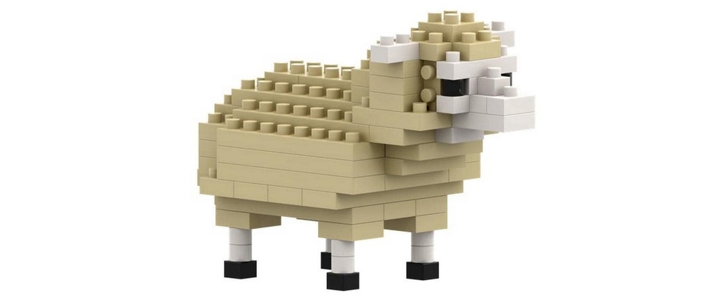 BRIXIES Modèle construction Mouton de 84 briques