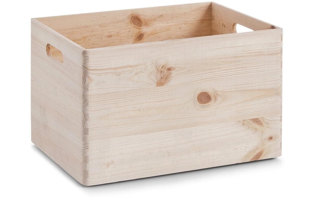 Zeller Present Caisse de rangement Pin Brun