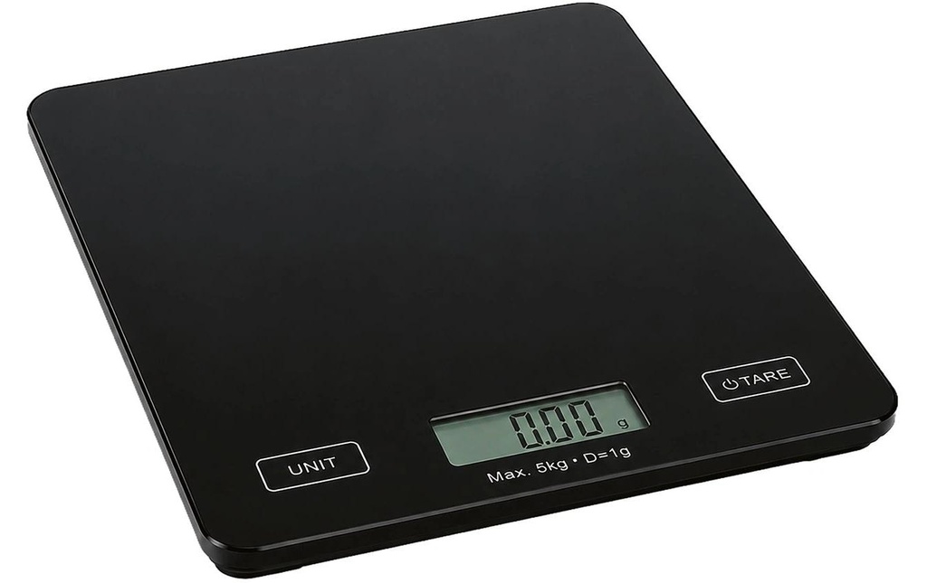 GOURMETmaxx Balance de cuisine Noir