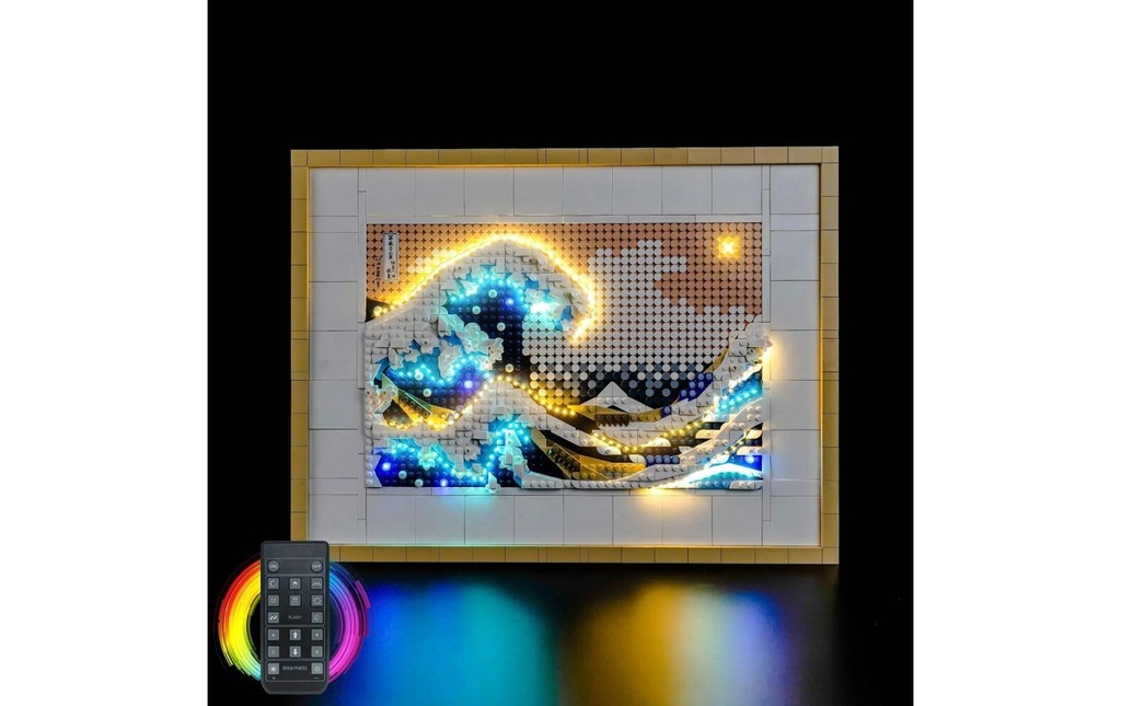 BrickBling Lumières-LED pour LEGO® 31208 Hokusai, « La Grande Vague »