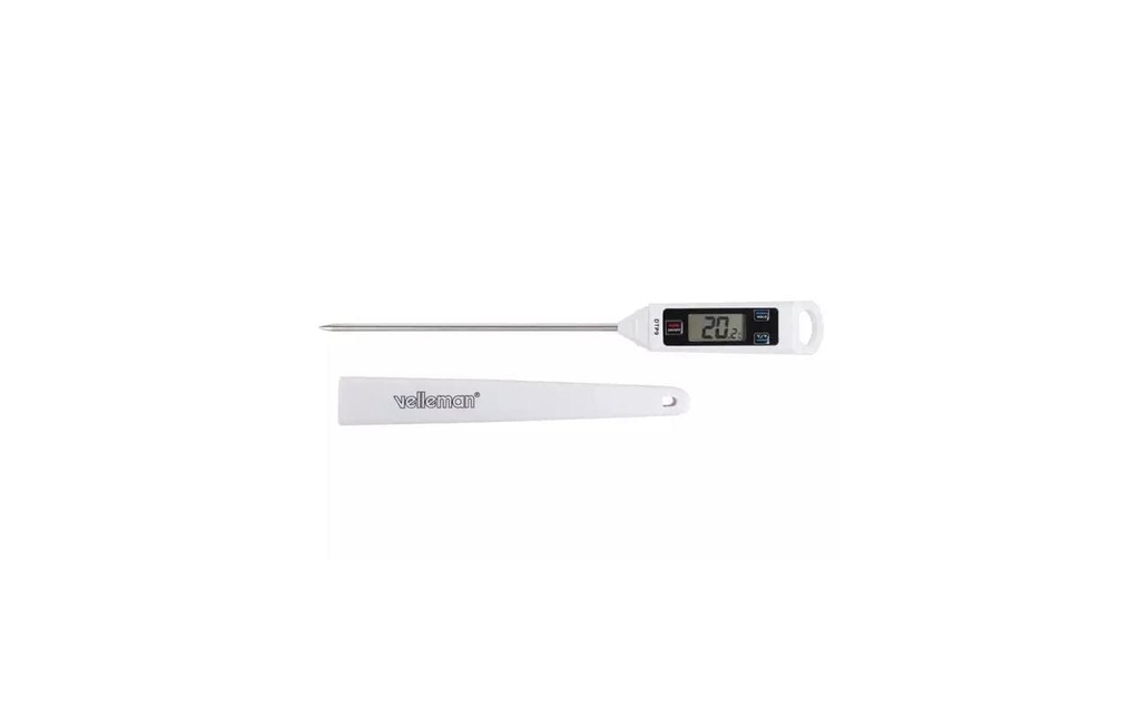 Velleman Thermomètre à piqûre DTP9 numérique, blanc