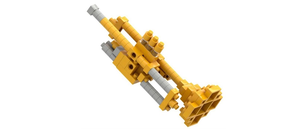 BRIXIES Modèle construction Trompette de 89 briques