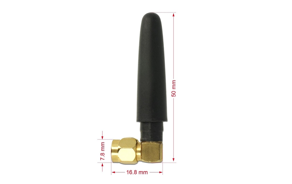 Delock Antenne LTE SMA 2 dBi Rayonnement omni directionnel