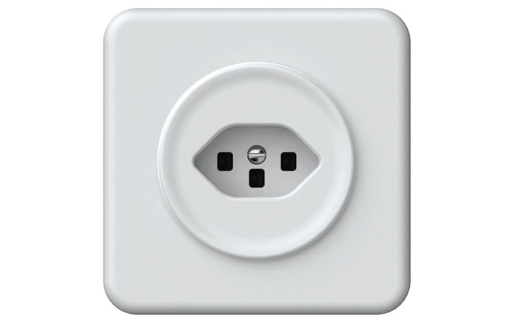 Hager Prise de courant ORIGIN Prise encastrée 1xT23 (16A/250 V) ws