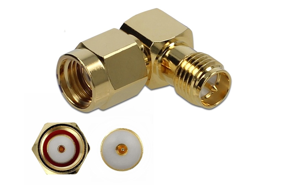 Delock Adaptateur RP-SMA Douille (f) - RP-SMA Connecteur (m)