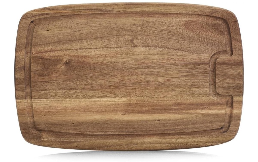 Zeller Present Planche à découper Acacia avec rainure à jus 26 cm  x 40 cm