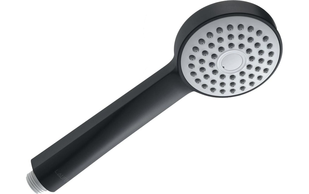 Laufen Poignée de douche Stella 80 noir mat 1 rayon Ø 80 mm