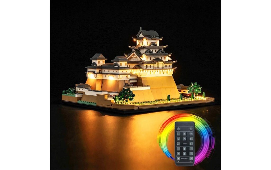 BrickBling Lumières-LED pour LEGO® 21060 Château de Himeji