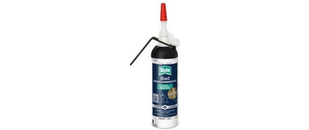 Sista Distributeur de silicone sanitaire ultra résistant aux moisissures blanc 100 ml