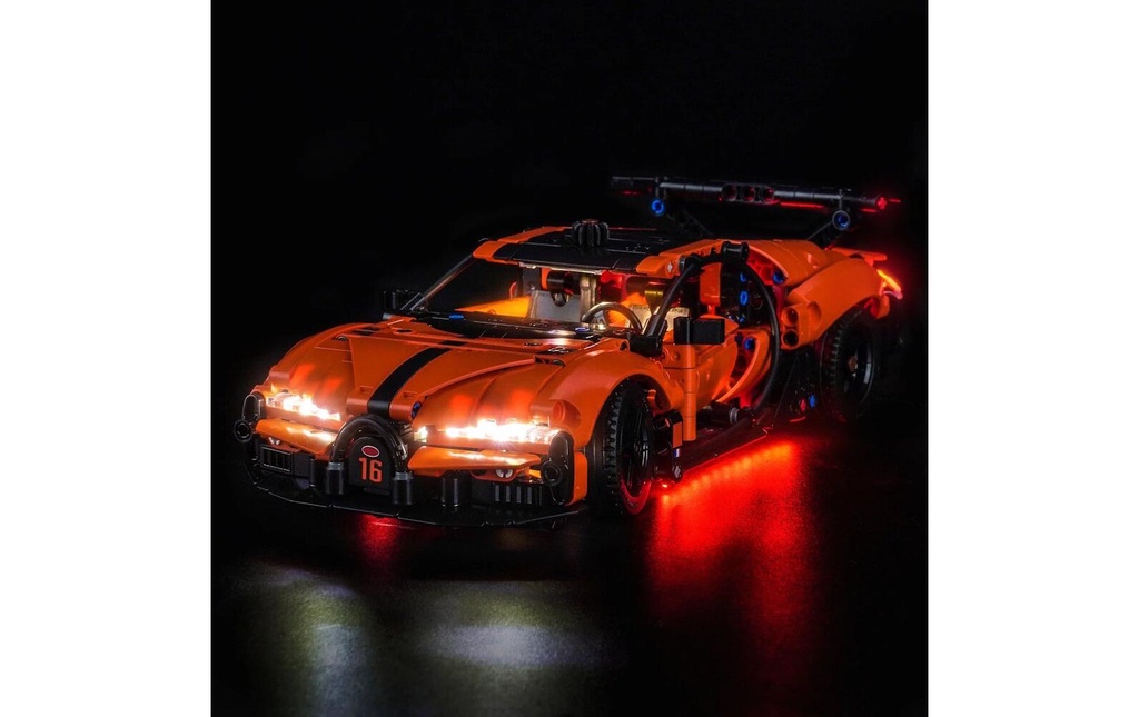 BrickBling Lumières-LED pour LEGO® 42222 Bugatti Chiron Pur Sport