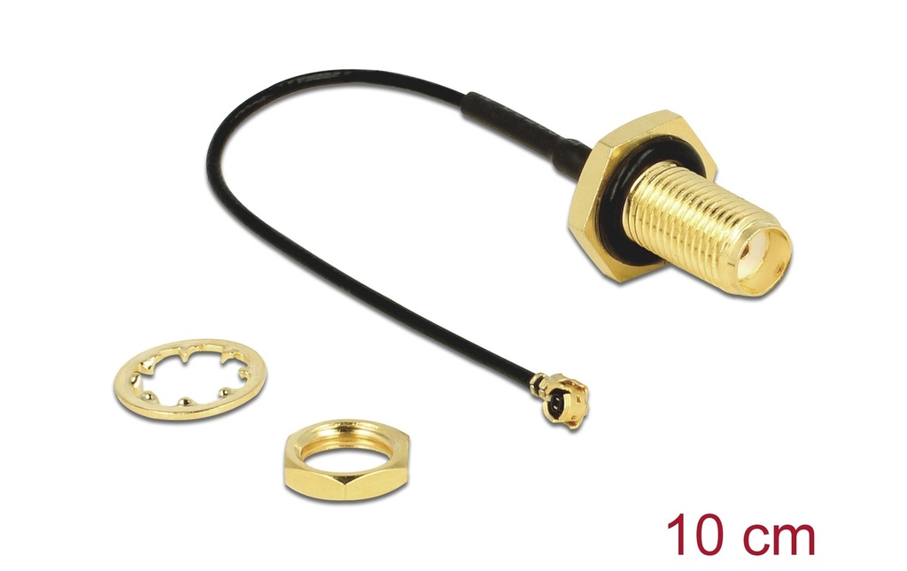 Delock Câble d'antenne SMA/MHF I à I-PEX, 0.1 m